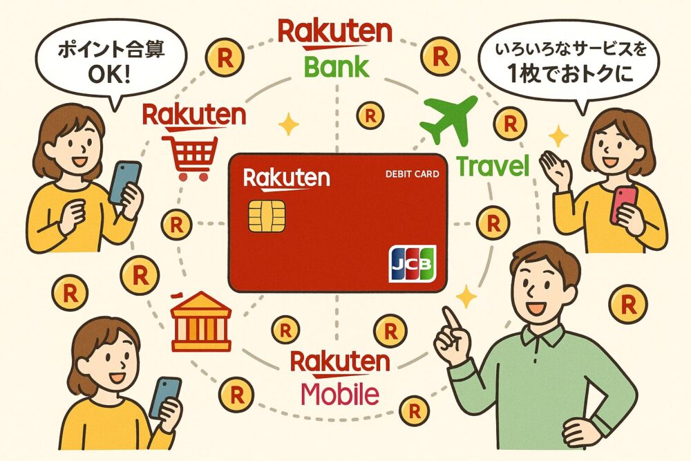 楽天銀行デビットカードは楽天エコシステムでも活躍