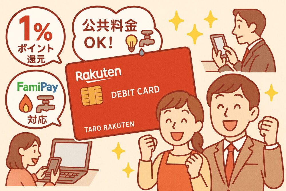 楽天銀行デビットカードが選ばれる理由