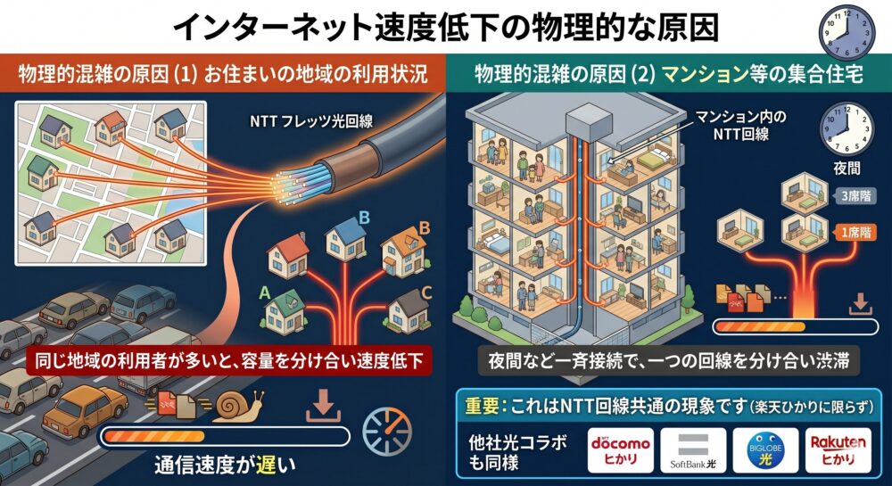 楽天ひかりだから遅い？