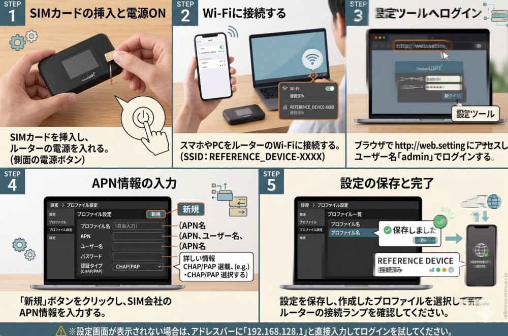 809SH　APN設定方法